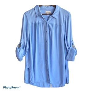 Canyon River Blues Women’s Blue Button Down Top Size XL